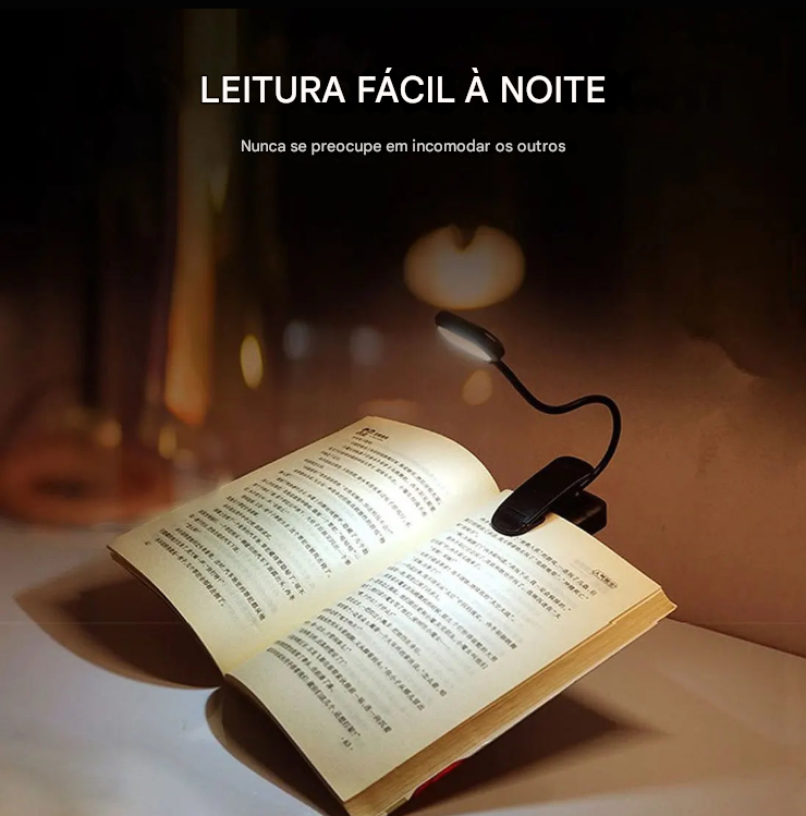 Luminária portátil para Livros