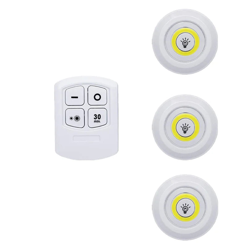 Luz noturna regulável com controle remoto